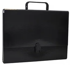 Teczka-pudełko Office Products PP A4 5cm, z rączką i zamkiem, czarna