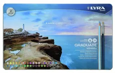 Kredki Lyra Graduate Aquarell Metal Box 36 kolorów