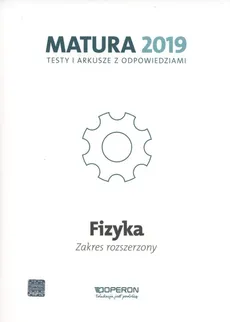Fizyka Matura 2019 Testy i arkusze Zakres rozszerzony - Outlet - Anna Dobosz, Ewa Przysiecka