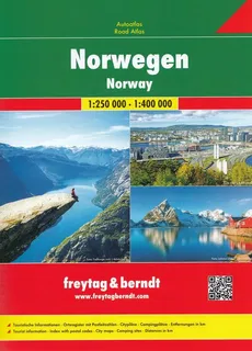 Norwegia atlas samochodowy, 1:250 000 / 1:400 000