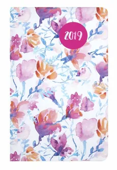 Kalendarz kieszonkowy DI2 2019 Kwiaty akwarela