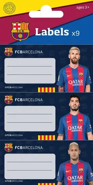 Naklejki na zeszyt FC Barcelona 9/1 100 sztuk