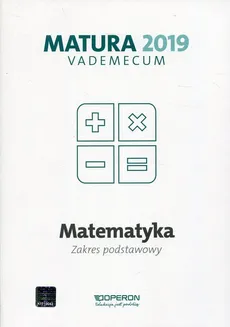 Matematyka Matura 2019 Vademecum Zakres postawowy - Outlet - Kinga Gałązka