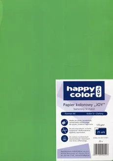 Karton kolorowy Joy A4 25 arkuszy zielony