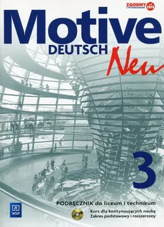 Motive Deutsch Neu 3 Podręcznik z płytą CD Zakres postawowy i rozszerzony - Outlet - Jarząbek Alina Dorota, Danuta Koper