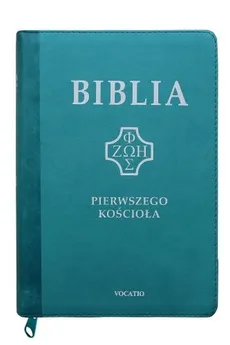 Biblia Pierwszego Kościoła turkusowa z paginatorami i suwakiem - Outlet
