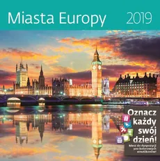Kalendarz wieloplanszowy Miasta Europy 30x30 2019 - Outlet