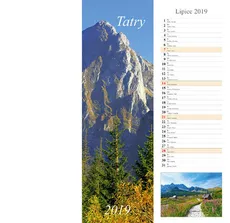 Kalendarz 2019 pasek 15x48 Tatry - Outlet