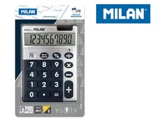 Kalkulator Milan 10 pozycyjny Silver duże klawisze, niebieski