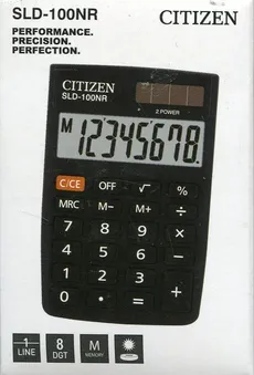 Kalkulator kieszonkowy Citizen SLD-100NR czarny - Outlet