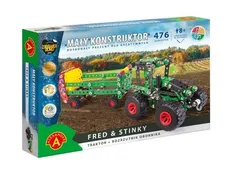 Mały konstruktor Fred & Stinky Traktor + rozrzutnik obornika