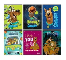 Zeszyt A5 Scooby-Doo w kratkę 54 kartki 10 sztuk mix