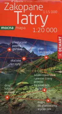 Tatry Zakopane Mapa turystyczna 1:20 000