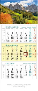 Kalendarz 2019 KT 12 Dolomity