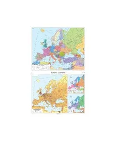 Europa Mapa ścienna Polityczna / Rozmieszczenie ludności