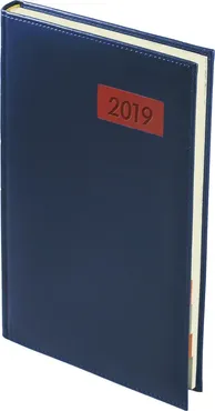 Kalendarz 2019 A4 dzienny przeszywany Panama Granat