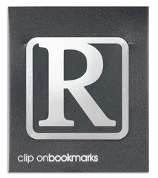 Metalowa zakładka - Litera R Clip-on
