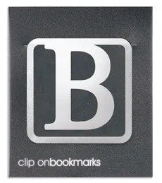 Metalowa zakładka - Litera B Clip-on