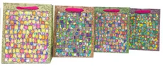 Torebka Lux z brokatem Mozaika Średnia A5 12 sztuk