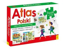 Atlas Polski +Plakat z mapą +Puzzle - Outlet