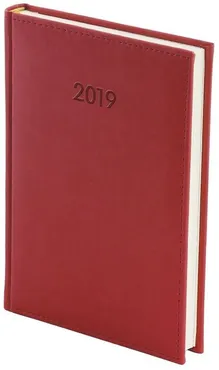 Kalendarz 2019 A5 dzienny Vivella czerwony