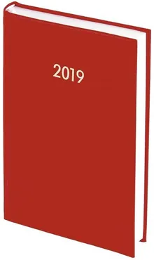 Kalendarz 2019 A5 dzienny Albit czerwony