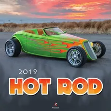 Kalendarz ścienny kwadrat Hot Rod 2019 - Outlet