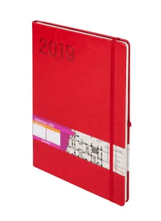 Kalendarz 2019 Formalizm A4 czerwony