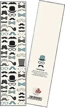 Zakładka do książki Moustache (op 3 sztuki) - Outlet