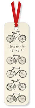 Zakładka do książki I Love to Ride my Bicycle 2 sztuki
