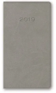 Kalendarz 2019 11T A6 kieszonkowy szary vivella