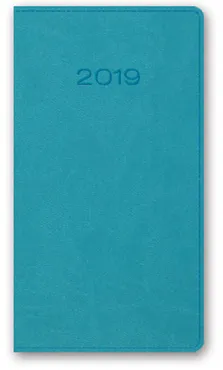 Kalendarz 2019 11T A6 kieszonkowy turkusowy vivella