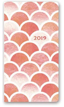 Kalendarz 2018 11T-Soft A6 kieszonkowy różowa fala