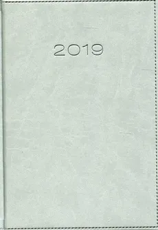 Kalendarz 2019 A5 książkowy dzienny szary