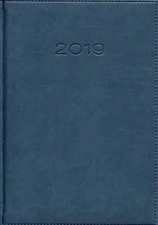 Kalendarz 2019 A5 książkowy dzienny granatowy
