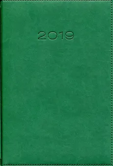Kalendarz 2019 A5 książkowy dzienny zielony