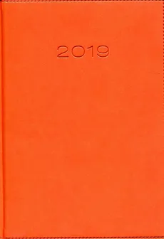 Kalendarz 2019 A5 książkowy dzienny pomarańczowy