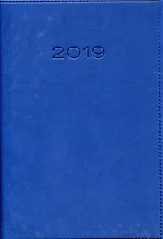 Kalendarz 2019 A5 książkowy dzienny niebieski