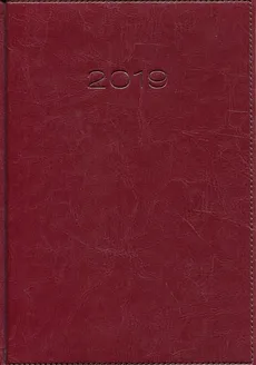 Kalendarz 2019 A5 książkowy dzienny Nebraska kasztanowy