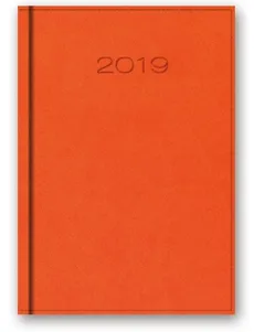 Kalendarz 2019 B6 książkowy pomarańczowy