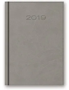 Kalendarz 2019 B6 książkowy szary
