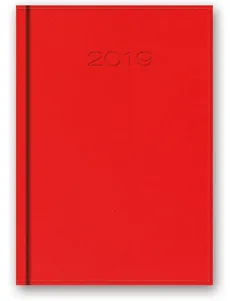 Kalendarz 2019 B6 książkowy czerwony