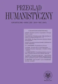 Przegląd Humanistyczny 2018/2 (461)