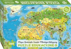 Mapa Zwierzęta Świata Młodego Odkrywcy Puzzle edukacyjne