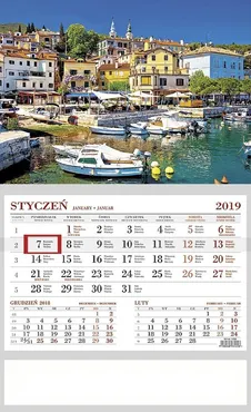Kalendarz 2019 Jednodzielny Port