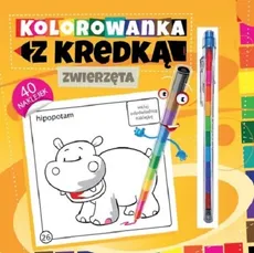 Kolorowanka z kredką Zwierzęta - Outlet - Marcin Południak