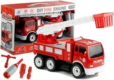 Wóz strażacki do rozkręcania drabina + narzędzia