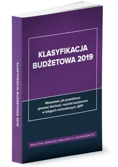Klasyfikacja budżetowa 2019 - Barbara Jarosz