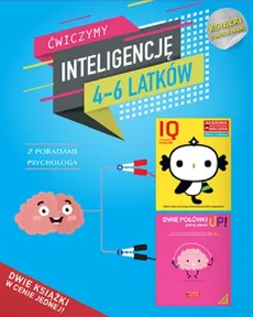 IQ Inteligencja logiczna i rozwój mózgu dla 4-6 latków z poradami psychologa. Książki z naklejkami - Outlet