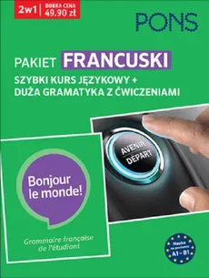 Szybki kurs i duża gramatyka Francuska A1-B1 PAK2 - Outlet